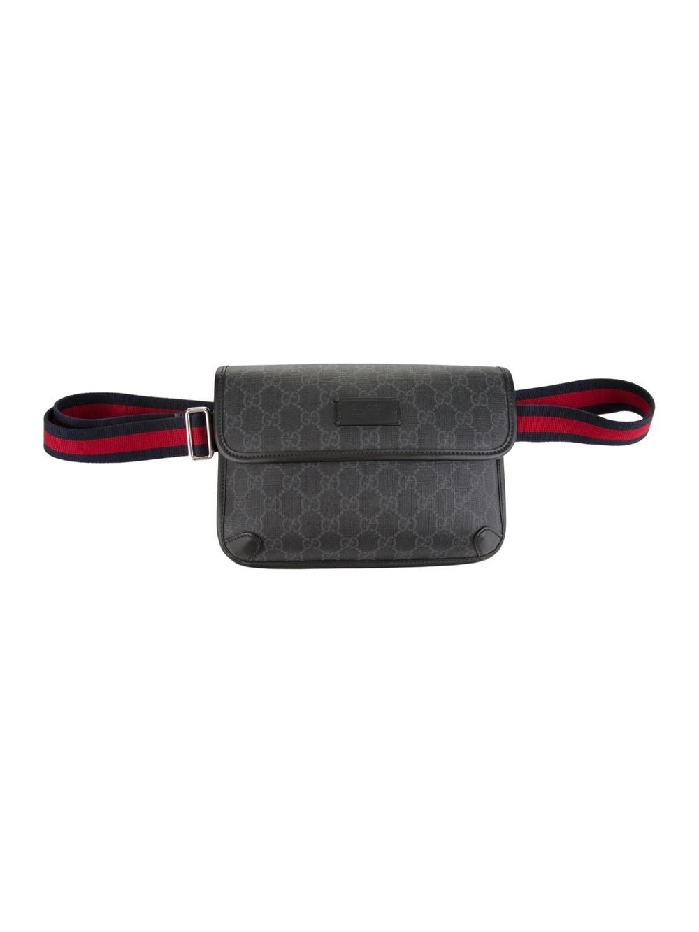 Gucci Vintage Black GG Canvas Belt Bag unisex pre-owned